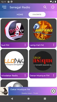 Senegal Radio android App screenshot 1